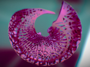 leafy torus lampshed Modello di stampa 3D