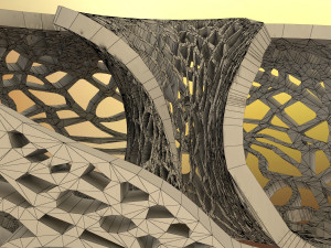 leafy torus lampshed Modello di stampa 3D