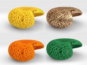 leafy torus lampshed Modello di stampa 3D