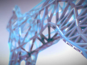 जर्मन शेपर्ड 3D प्रिंट मॉडल