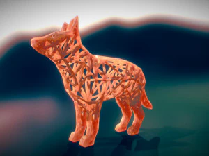 german shepherd 3D Print Model