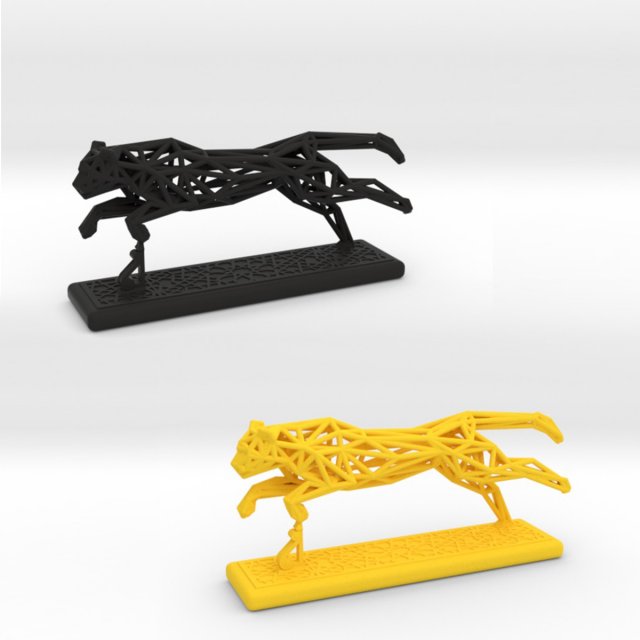 cheetah 3D Baskı Modeli .c4d .max .obj .3ds .fbx .stl .blend 
