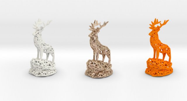 deeradult male 3D Print Model .c4d .max .obj .3ds .fbx .stl .blend 