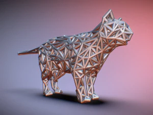 standing cat 3D Print Model