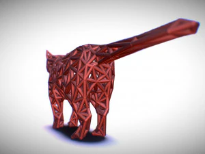 standing cat 3D Print Model