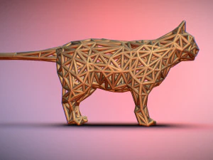 standing cat 3D Print Model