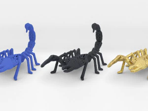 蝎 3D 打印模型