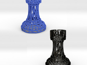 rook chess piece Modèles 3D en vedette