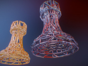 rook chess piece Modèles 3D en vedette