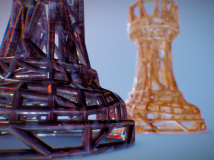 rook chess piece Modèles 3D en vedette