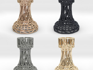 rook chess piece Modèles 3D en vedette