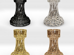rook chess piece Modèles 3D en vedette