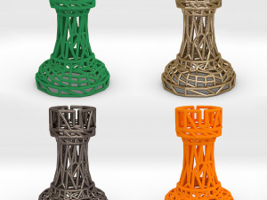 rook chess piece Modèles 3D en vedette