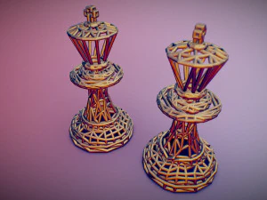 king chess piece 3D Print Model