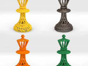king chess piece 3D Print Model