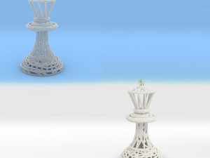 king chess piece 3D Принт Модель