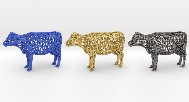 cow Modelo de Impressão 3D .c4d .max .obj .3ds .fbx .stl .blend 