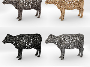 cow Modelo de Impressão 3D