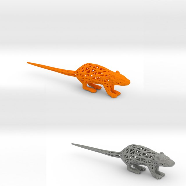 rat 3D Принт Модель .c4d .max .obj .3ds .fbx .stl .blend 