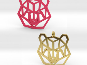 bear pendant 3D 프린트 모델
