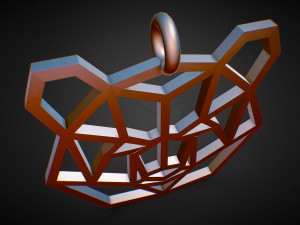 bear pendant 3D 프린트 모델
