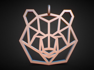 bear pendant 3D 프린트 모델