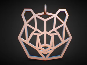 bear pendant 3D Print Model