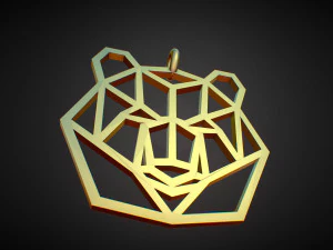 bear pendant 3D Print Model