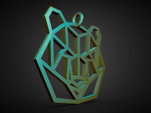 bear pendant 3D 프린트 모델