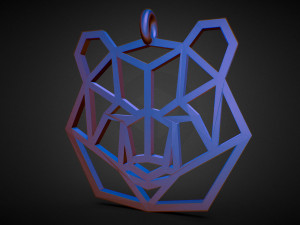 bear pendant 3D 프린트 모델
