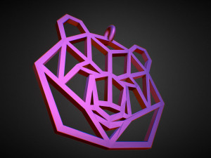 bear pendant 3D 프린트 모델