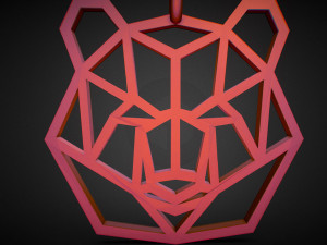 bear pendant 3D 프린트 모델