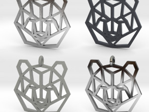 bear pendant 3D 프린트 모델