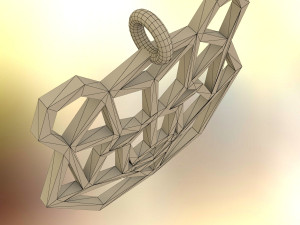 bear pendant 3D 프린트 모델
