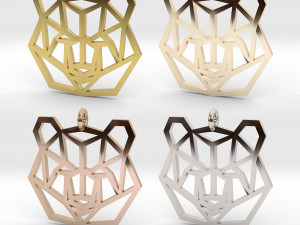 bear pendant 3D 프린트 모델