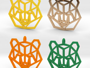 bear pendant 3D 프린트 모델