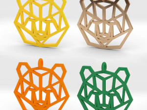 bear pendant 3D Print Model