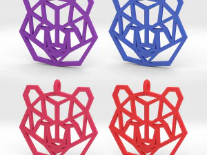 bear pendant 3D Print Model