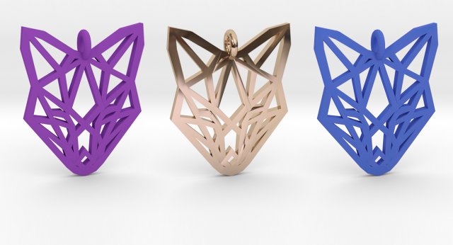 fox pendant Modelo de Impressão 3D .c4d .max .obj .3ds .fbx .stl .blend 