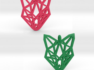 fox pendant Modelo de Impressão 3D