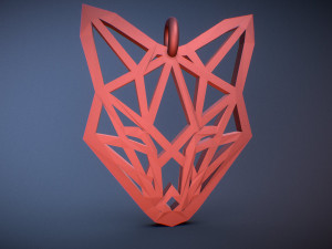 fox pendant Modelo de Impressão 3D