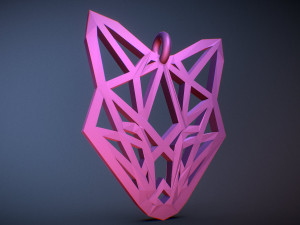 fox pendant Modelo de Impressão 3D