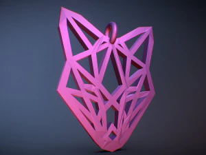 fox pendant 3D Print Model