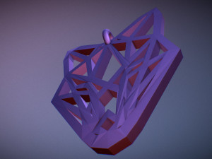 fox pendant Modelo de Impressão 3D