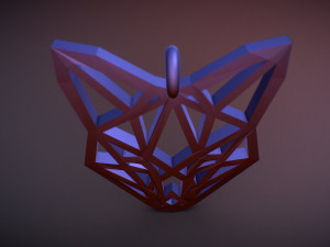 fox pendant Modelo de Impressão 3D