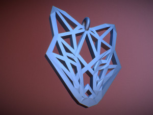fox pendant Modelo de Impressão 3D