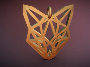 fox pendant 3D Print Model