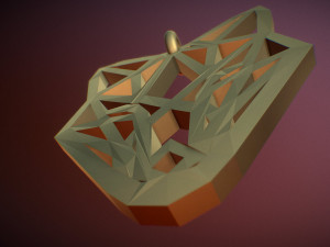 fox pendant Modelo de Impressão 3D