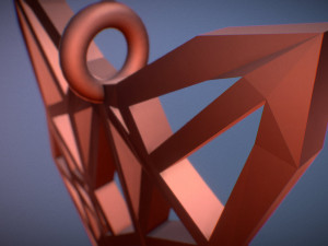 fox pendant Modelo de Impressão 3D