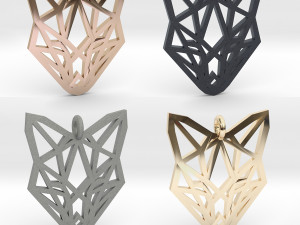 fox pendant Modelo de Impressão 3D